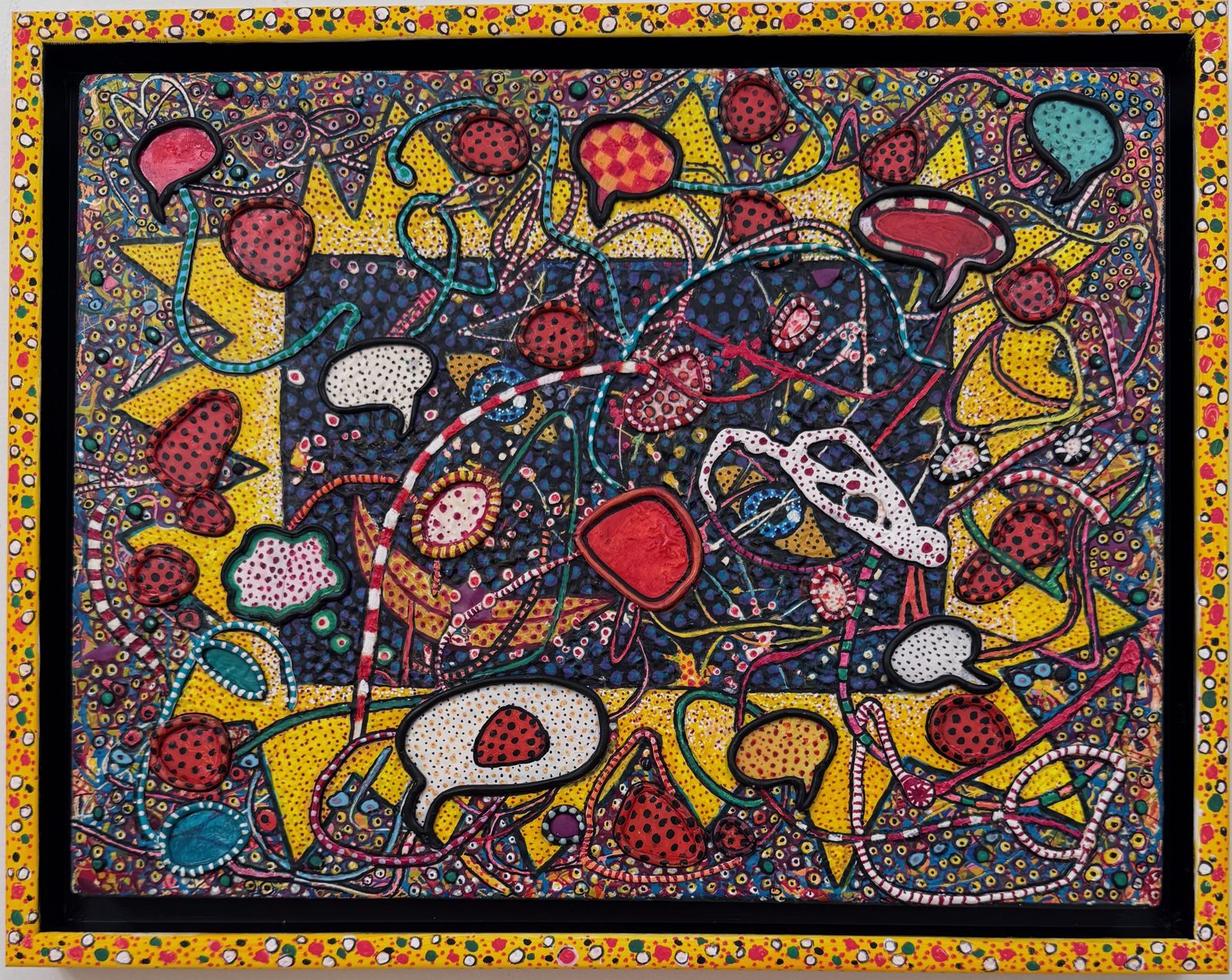 Paredolia smile shown on a living room wall