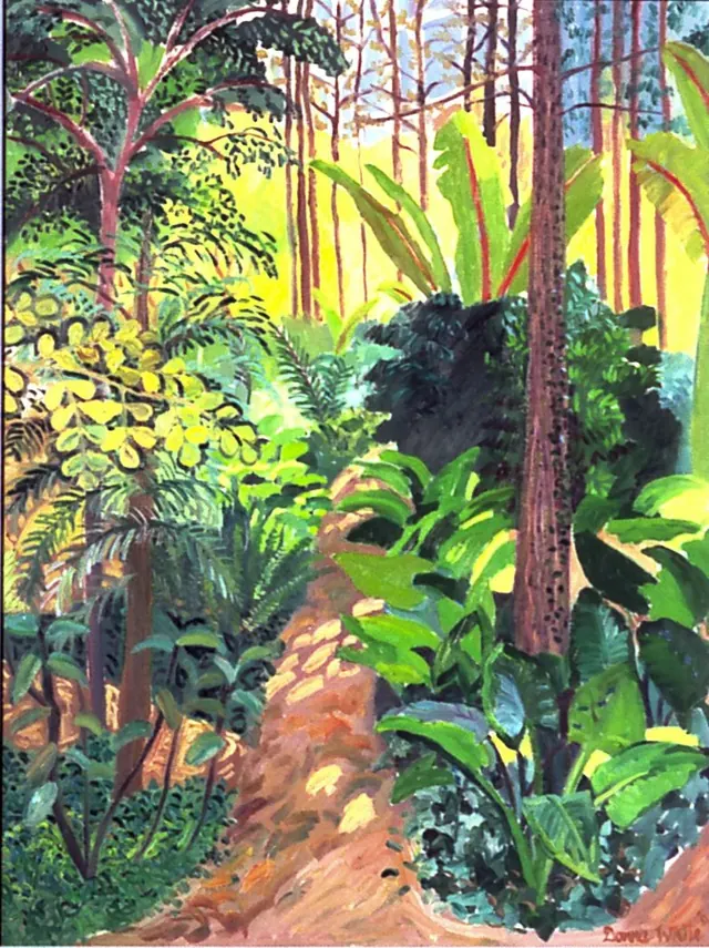 "Forest walk", painting by Donna White