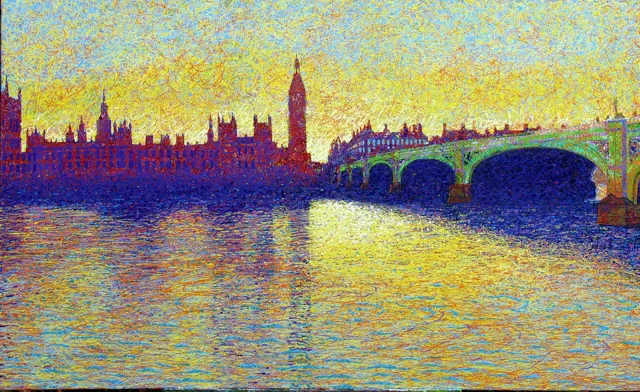 "Westminster", painting by Donna White