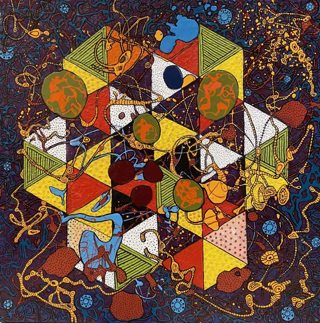 "Emerging", painting by Donna White