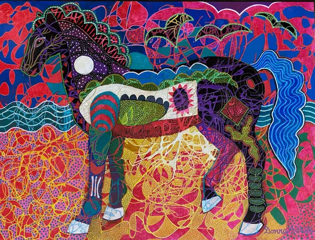 "Do you sea what I sea?", painting by Donna White