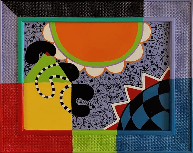 "Morning, emeshing", painting by Donna White