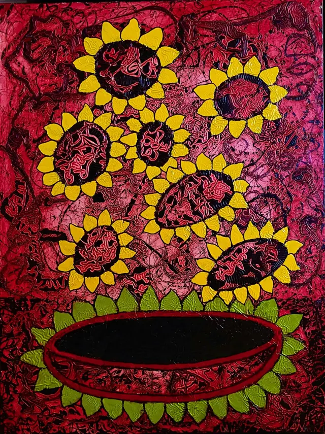 "Phoenix rising", painting by Donna White
