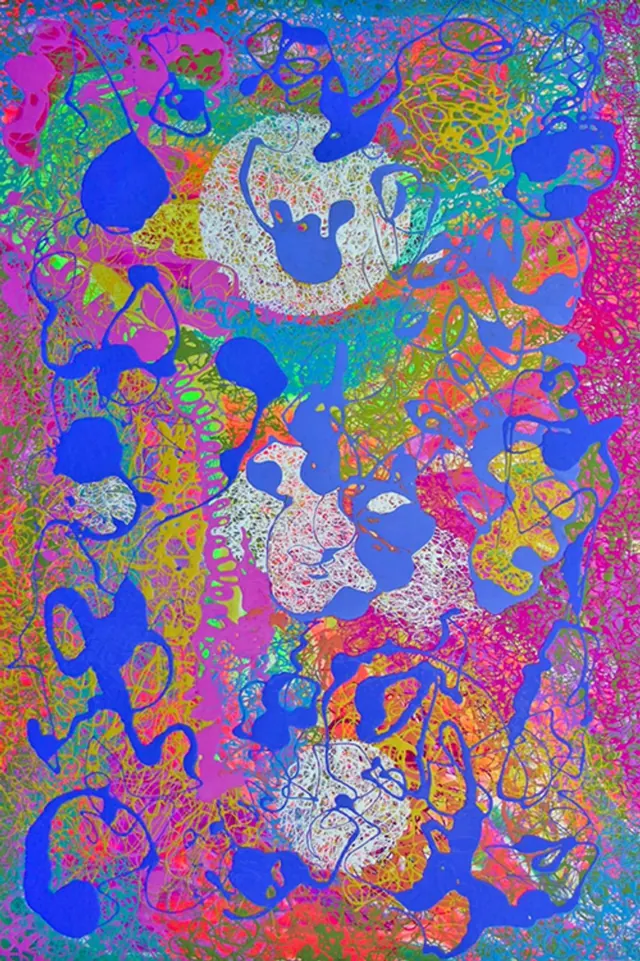 "Finding cause for celebration", painting by Donna White