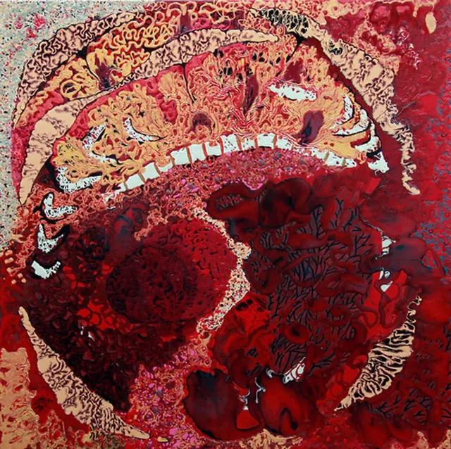 "Raw", painting by Donna White