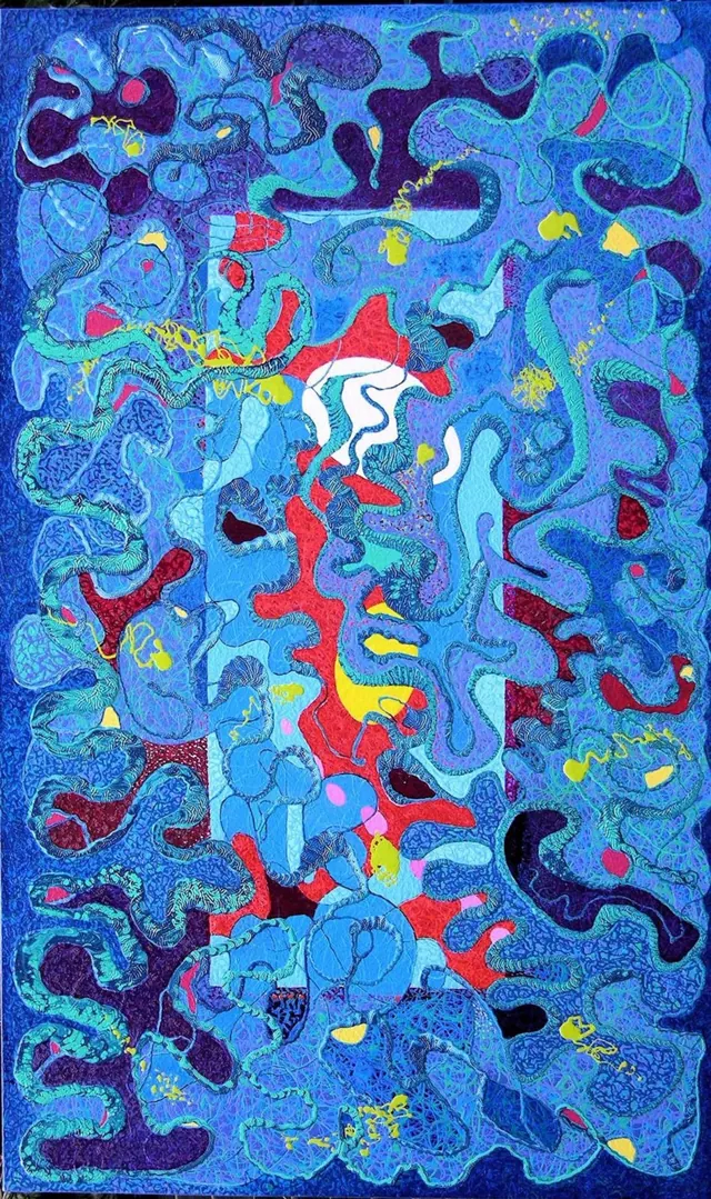 "Red Echo", painting by Donna White