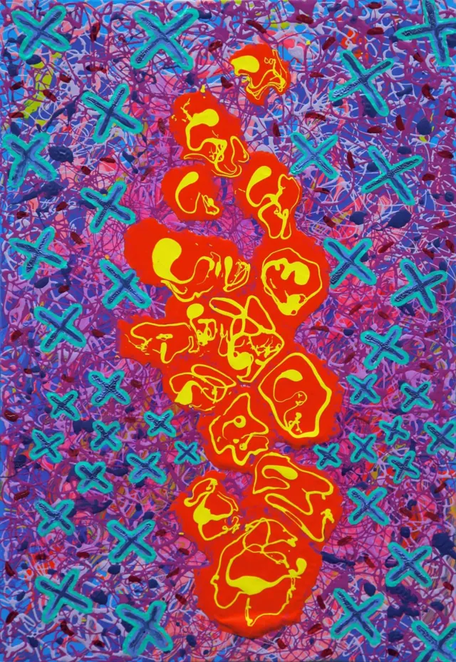 "Totem", painting by Donna White