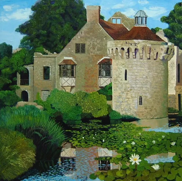 "Scotney Castle", painting by Donna White