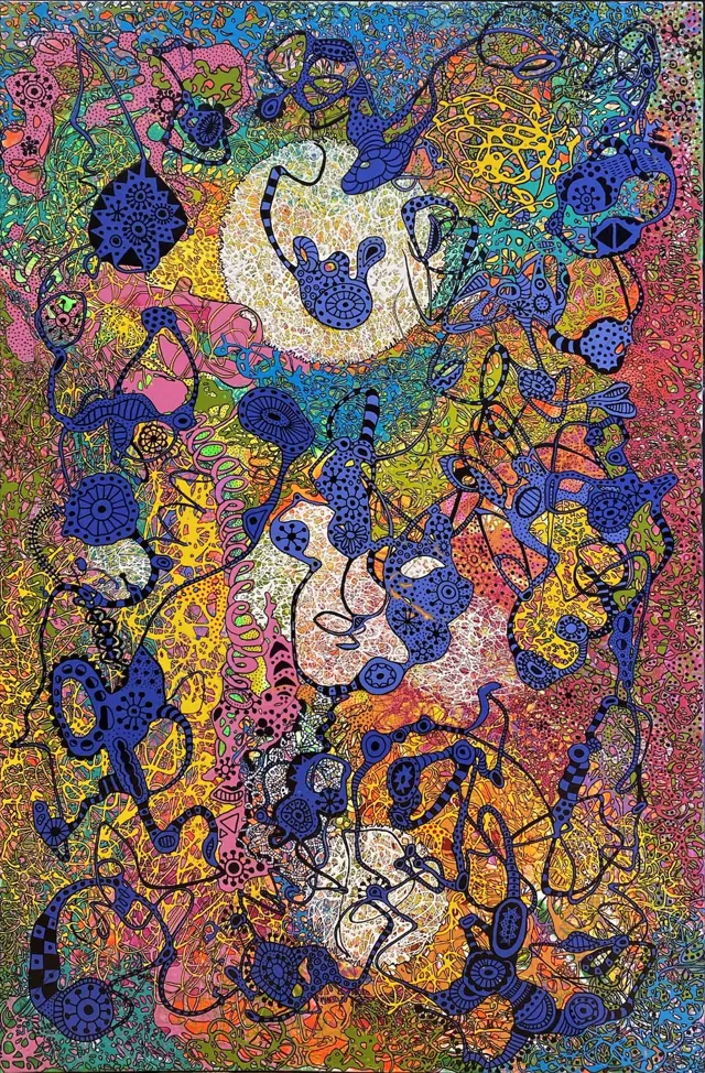 "Silent invasion", painting by Donna White