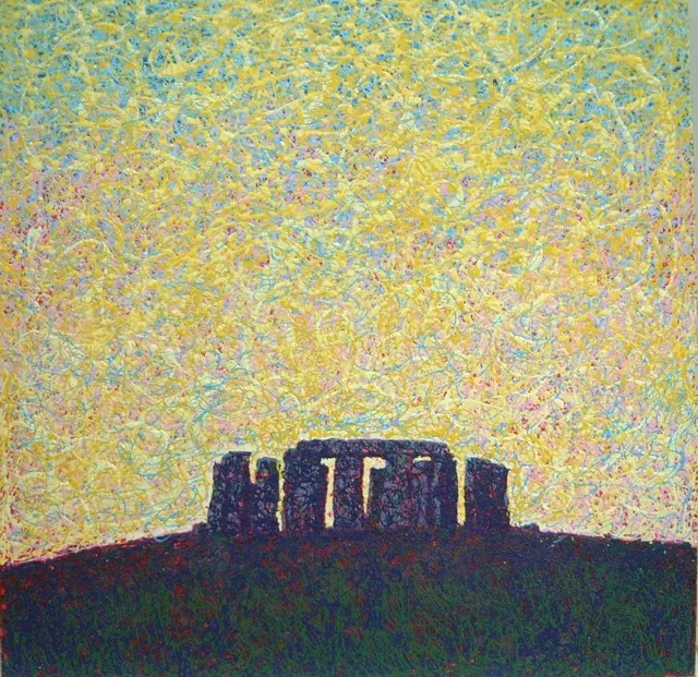 "Stonehenge", painting by Donna White
