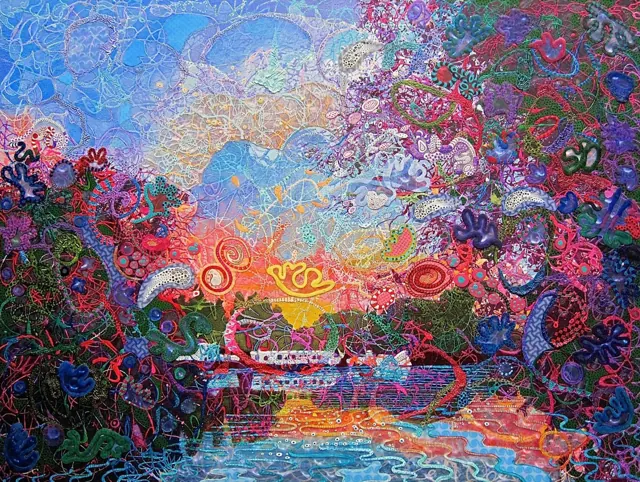 "Summer escape", painting by Donna White