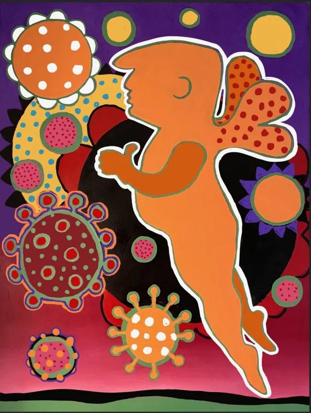 "The gardener", painting by Donna White