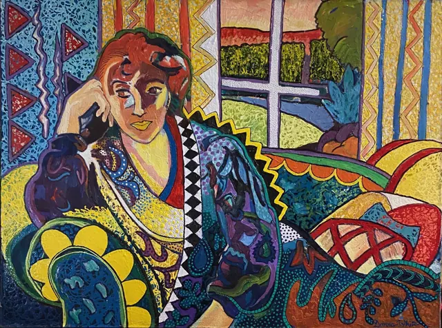 "Tribal", painting by Donna White