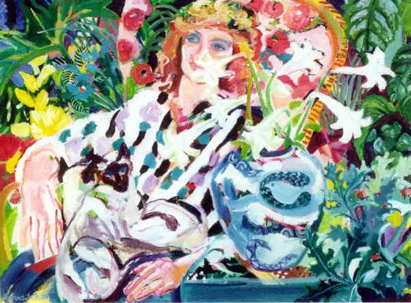 "Very white", painting by Donna White