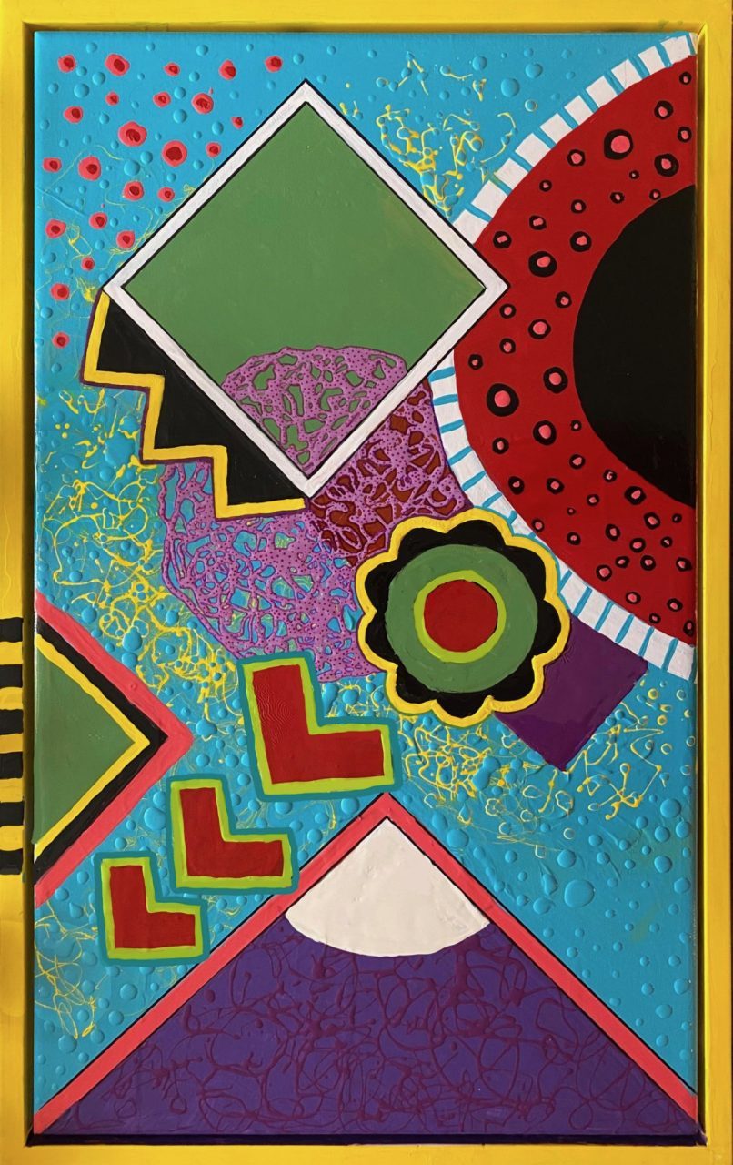 Upwards shown on a living room wall